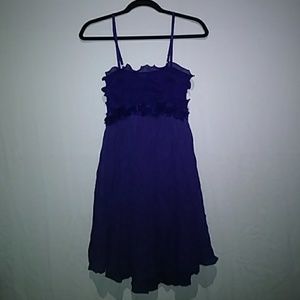 Rachael and Chloe purple dress